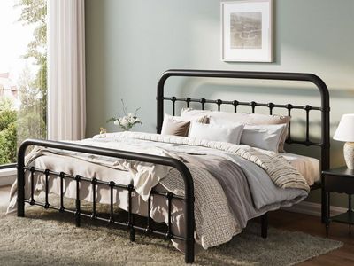 New in packaging- queen Kawamoto Metal Platform Bed Frame with Elegant Modern Design $189.00 online