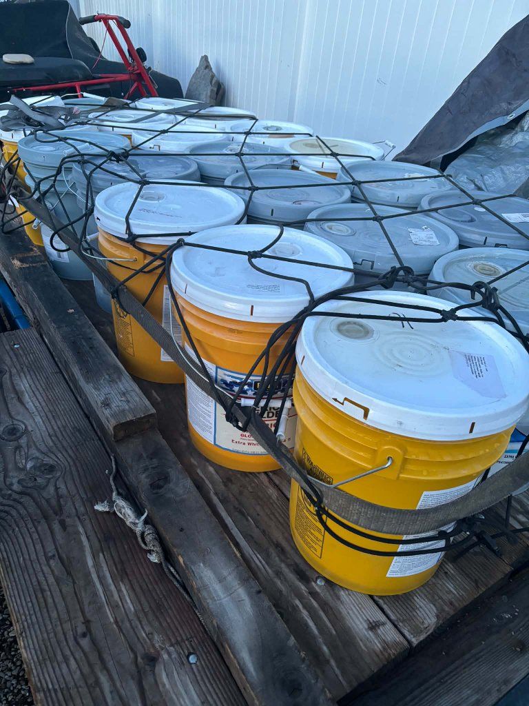 5 gallons of paint