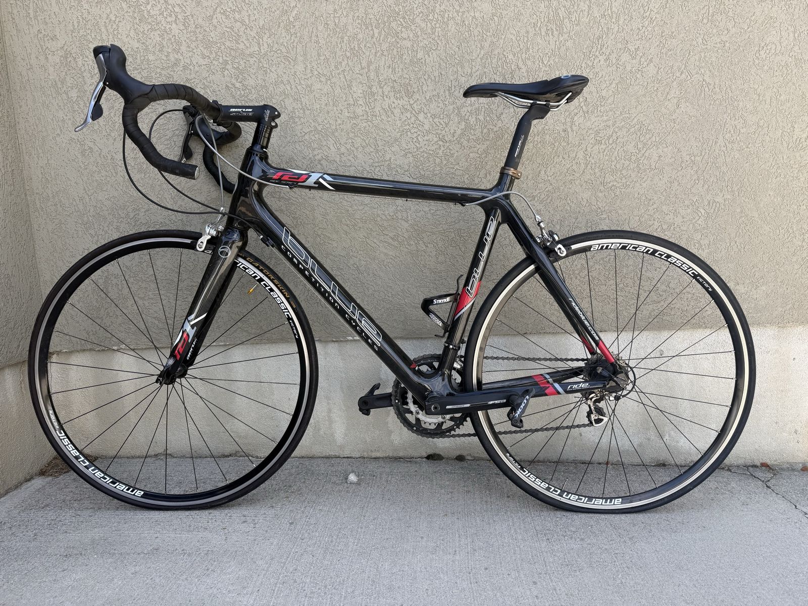 Blue Competition Cycles 56cm Carbon Road Bike