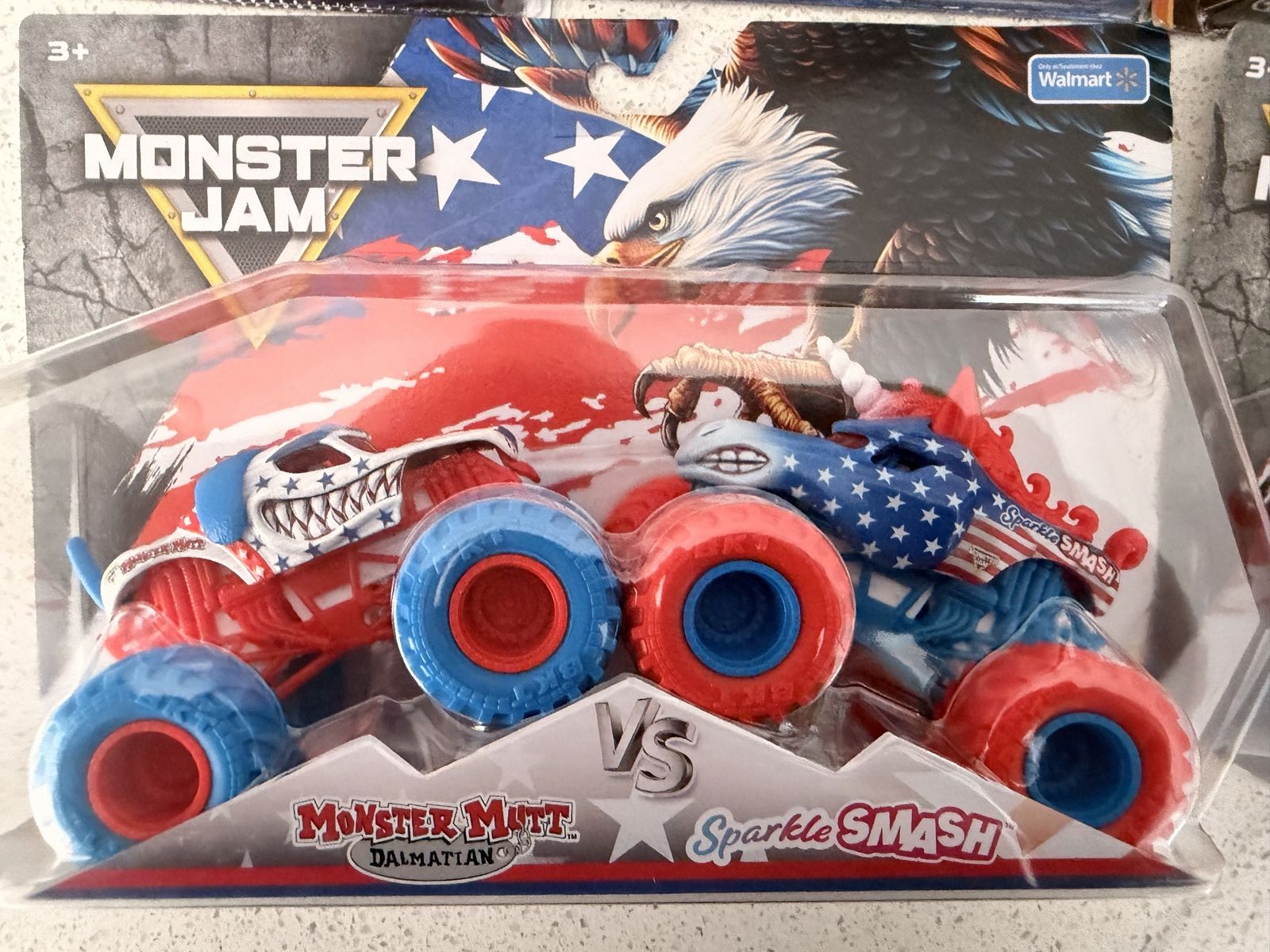 NEW Monster Jam Stars & Stripes 2-Pack Sets
