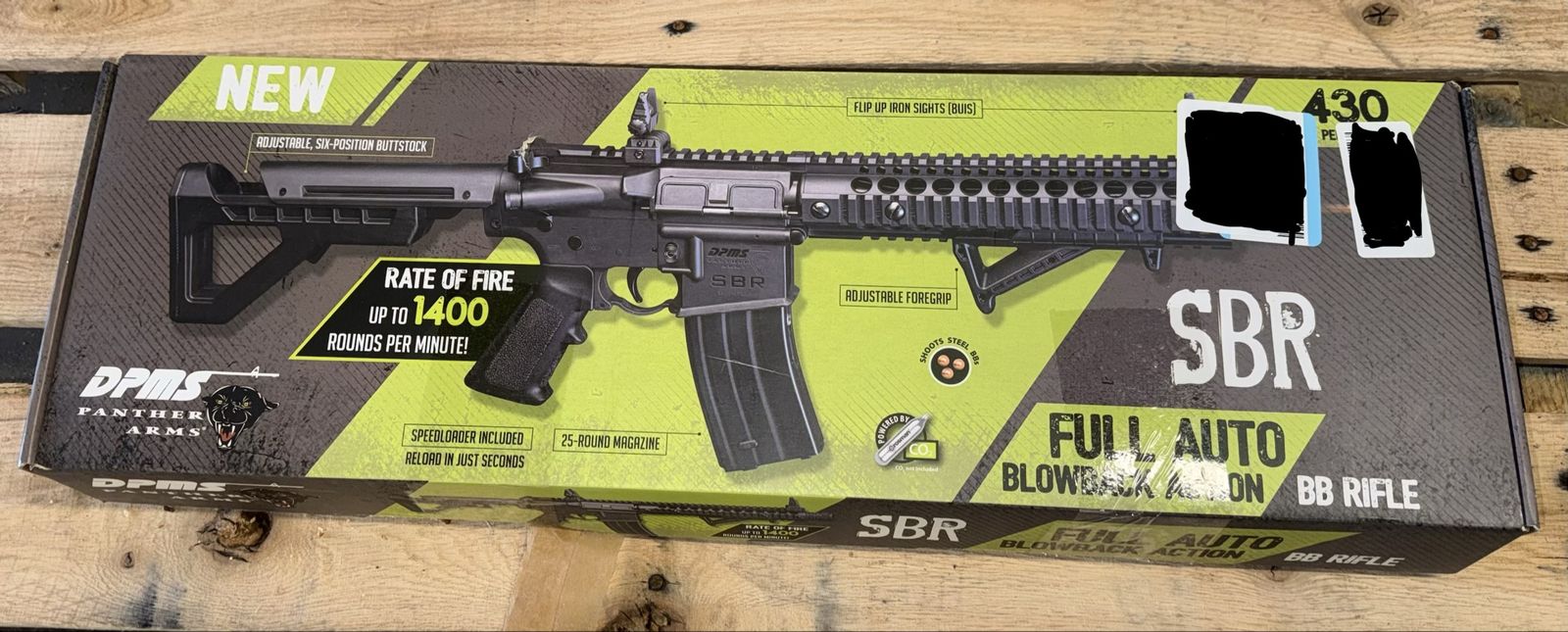 ArmyBoy Crosman DPMS SBR Full-Auto CO2 BB Gun Rifle