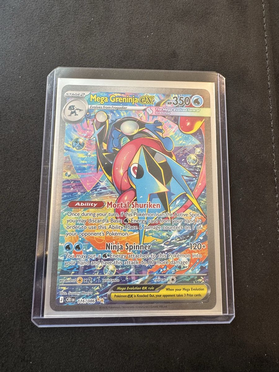 Mega Greninja eX SIR Pokemon Card