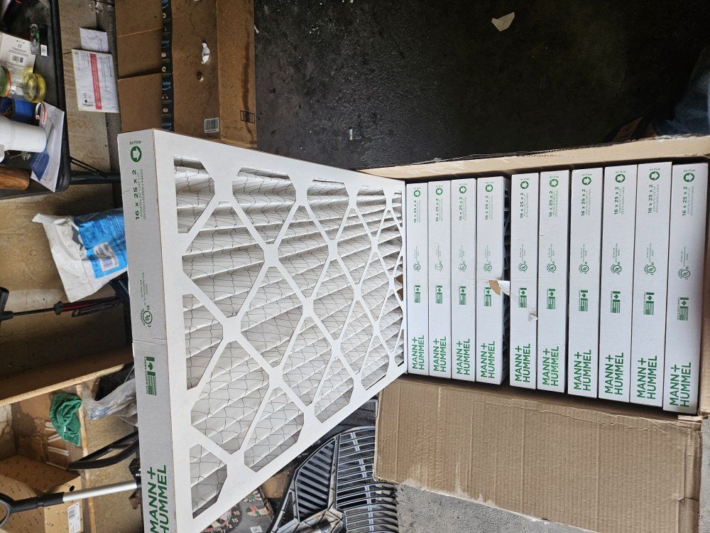 (12 PK) Mann+Hummel 16x25x2 Prime8 Pleated HVA