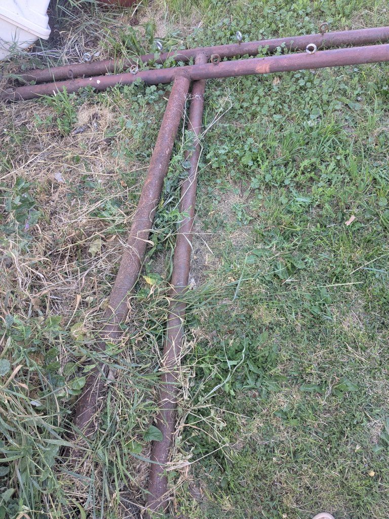Metal Pipes/clothes line DIY Project Material, and or Boat, canoe rack.