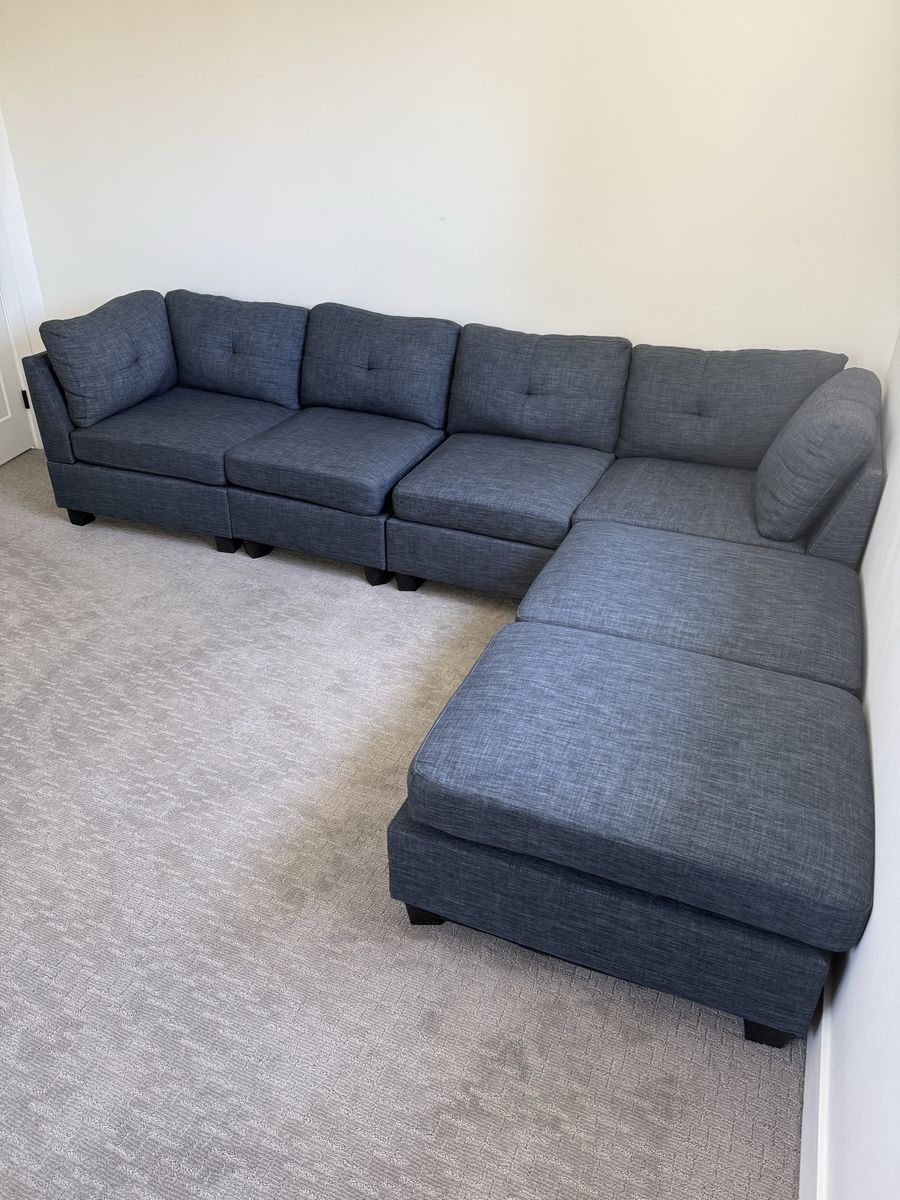 Blue wayfair couch