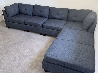 Blue wayfair couch
