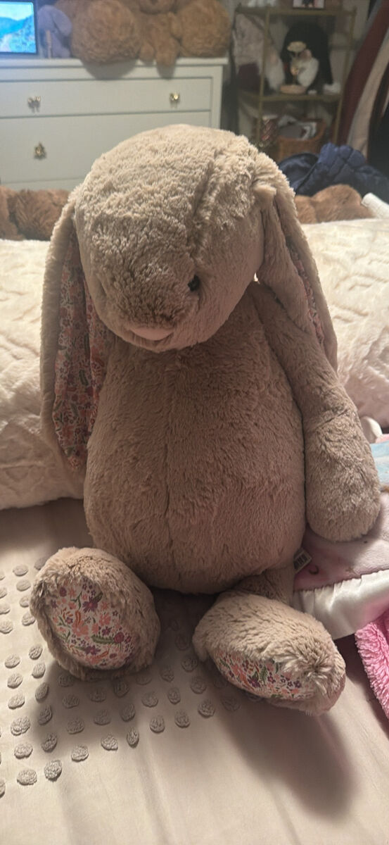 Jellycat Huge Blossom Beige Bunny 'Petal' NWT