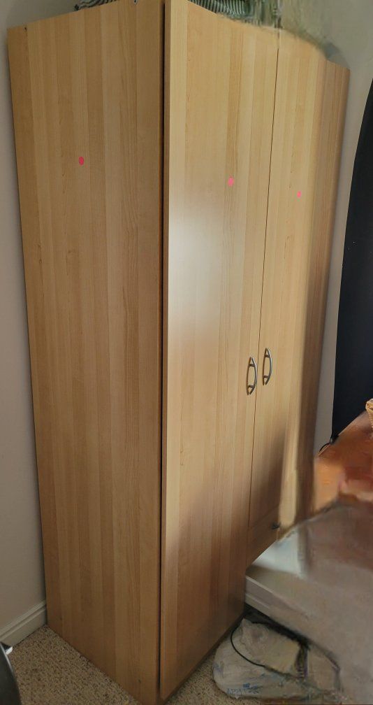 Light Color Armoir Closet