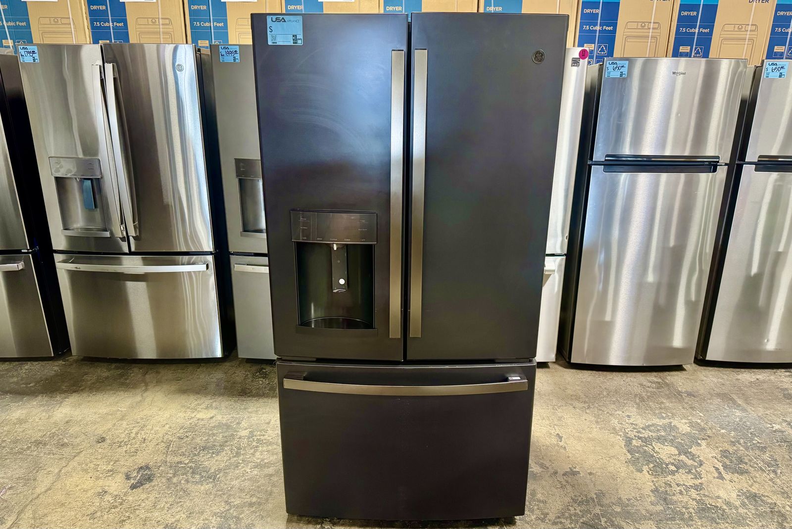 GE FRENCH DOOR REFRIGERATOR BLACK SLATE