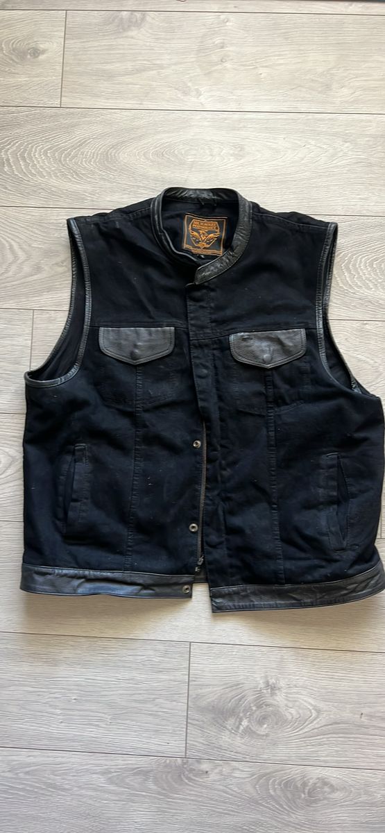 Denim motorcycle vest 3XL