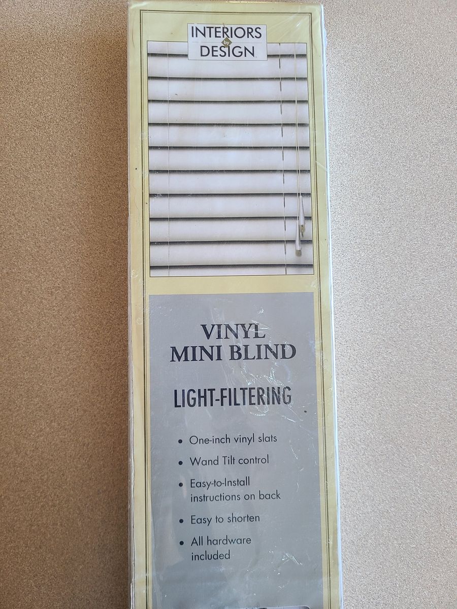 White 1" slat Vinyl Mini Blinds
