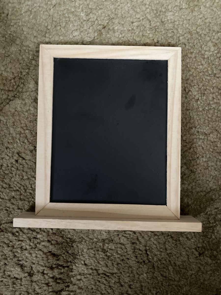 Blackboard Easel Chalkboard Sign with Wood Frame - Small Tabletop Display