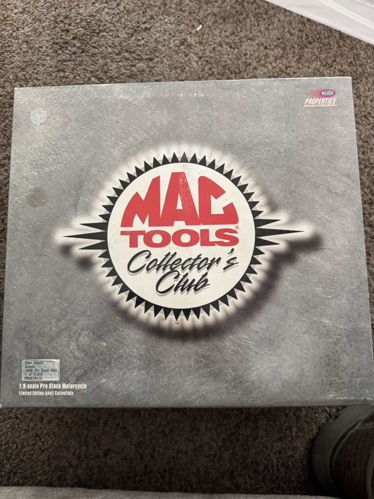 Mac Tools Collectible Diecast Pro Stock Motorcycle