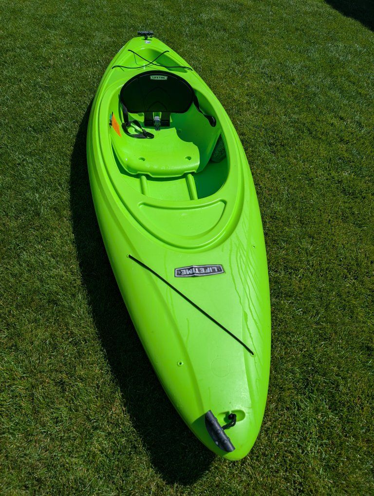 Lifetime Lime Green Sit-Inside Recreational Kayak with Backrest