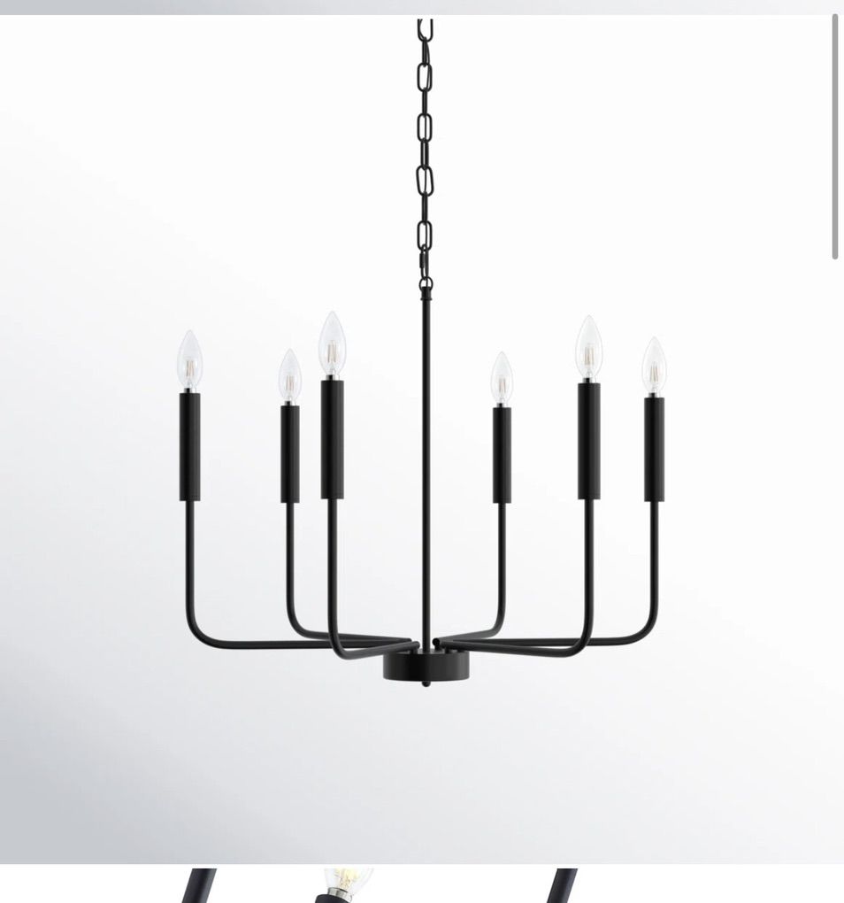 Modern Farmhouse Candle Chandelier