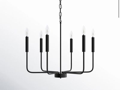 Modern Farmhouse Candle Chandelier
