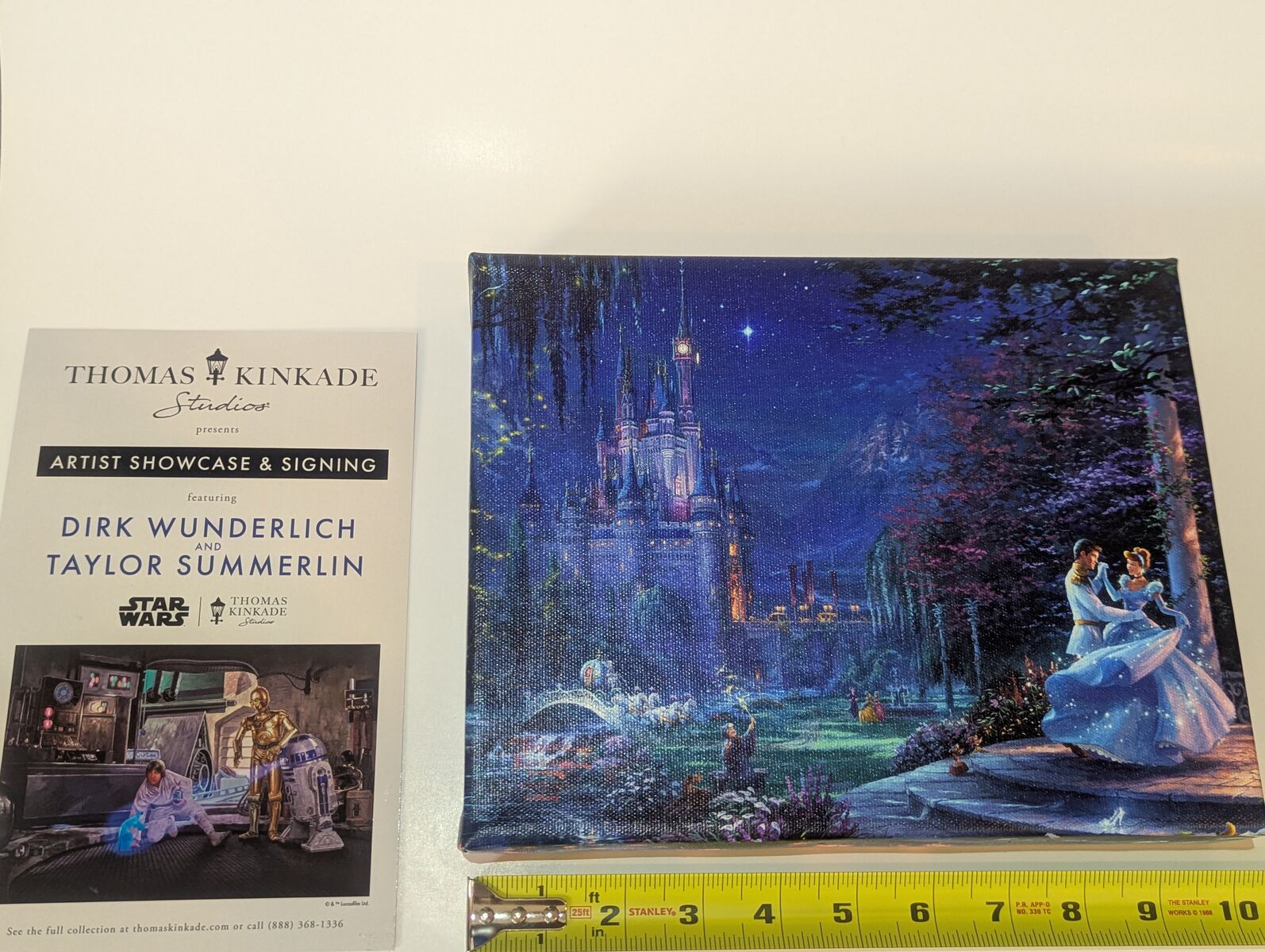 Disney art signed: D. Wunderlich -T. Kincaide Cinderella Dancing in the Starlight 10x8