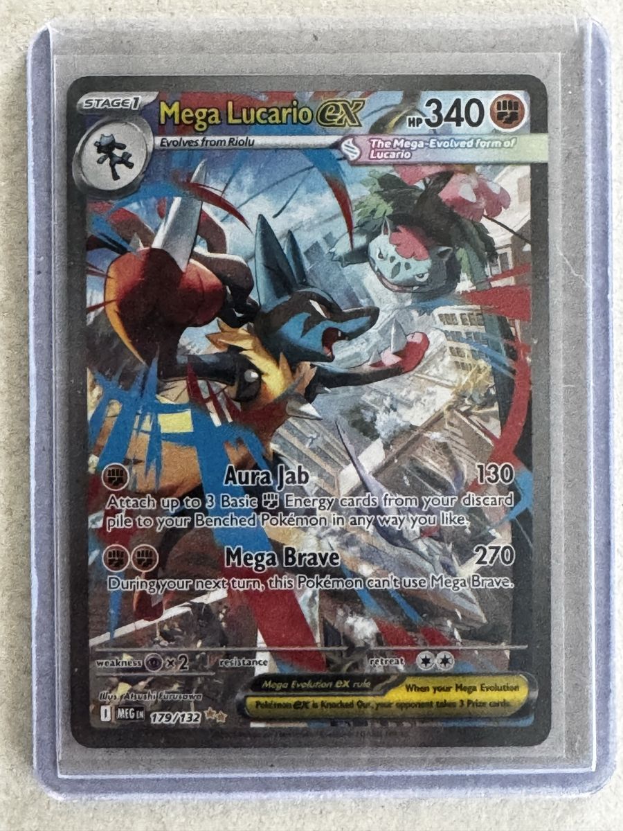 Pokemon Mega Evolution Mega Lucario EX 179/132