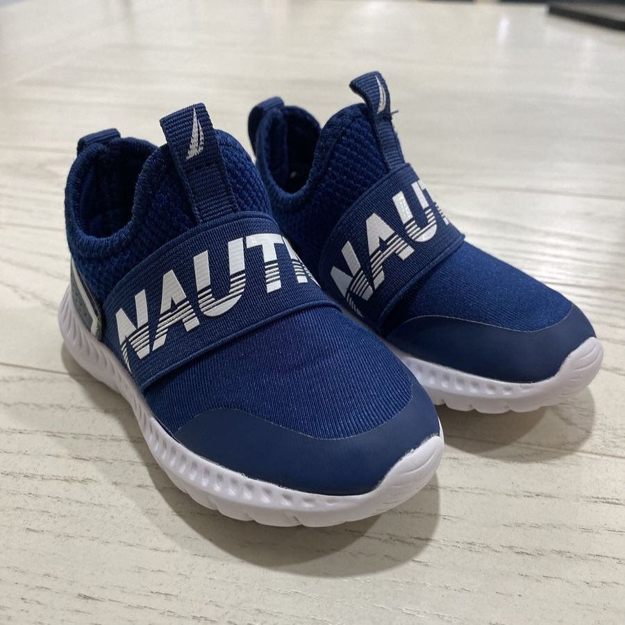Nautica Navy Blue Slip-On Athletic Sneakers Size 5