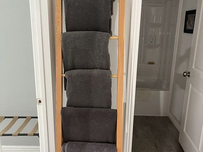 Tall Wood blanket Ladder