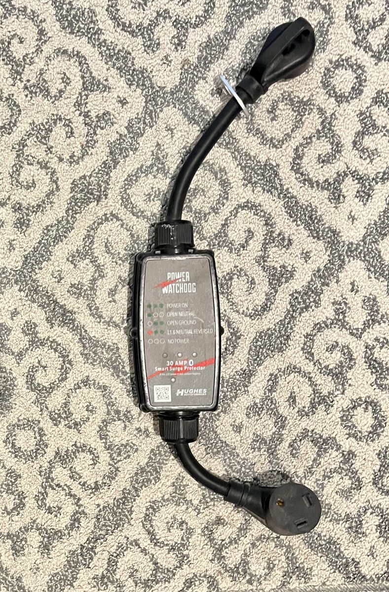 Power Watchdog 30 Amp Smart Surge Protector and 15A Male to 30A Female Adapter