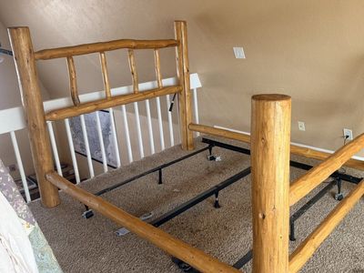 hand made pine log bed frame (Near Spanish Fork, not Monticello)