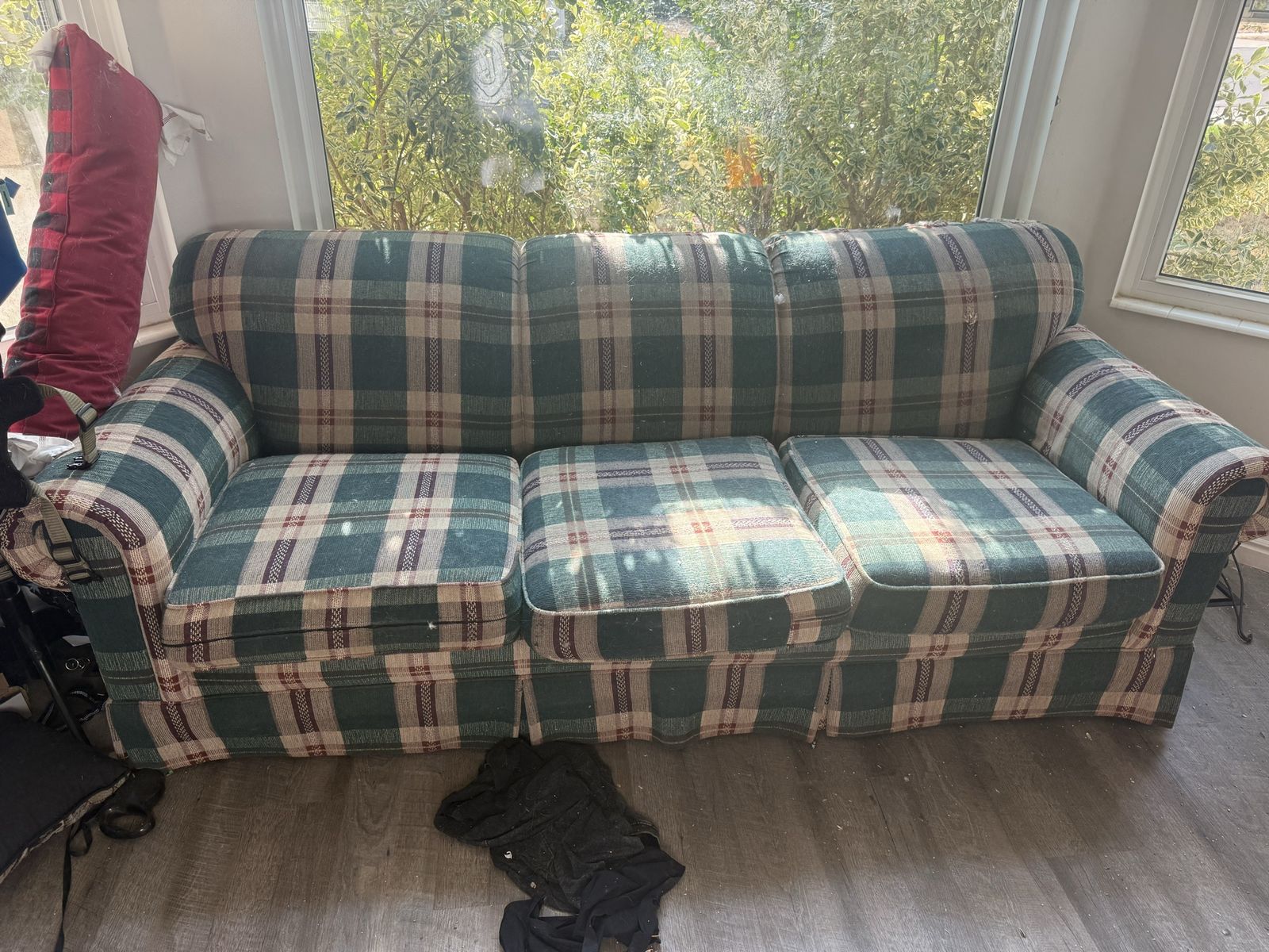 Green couch 