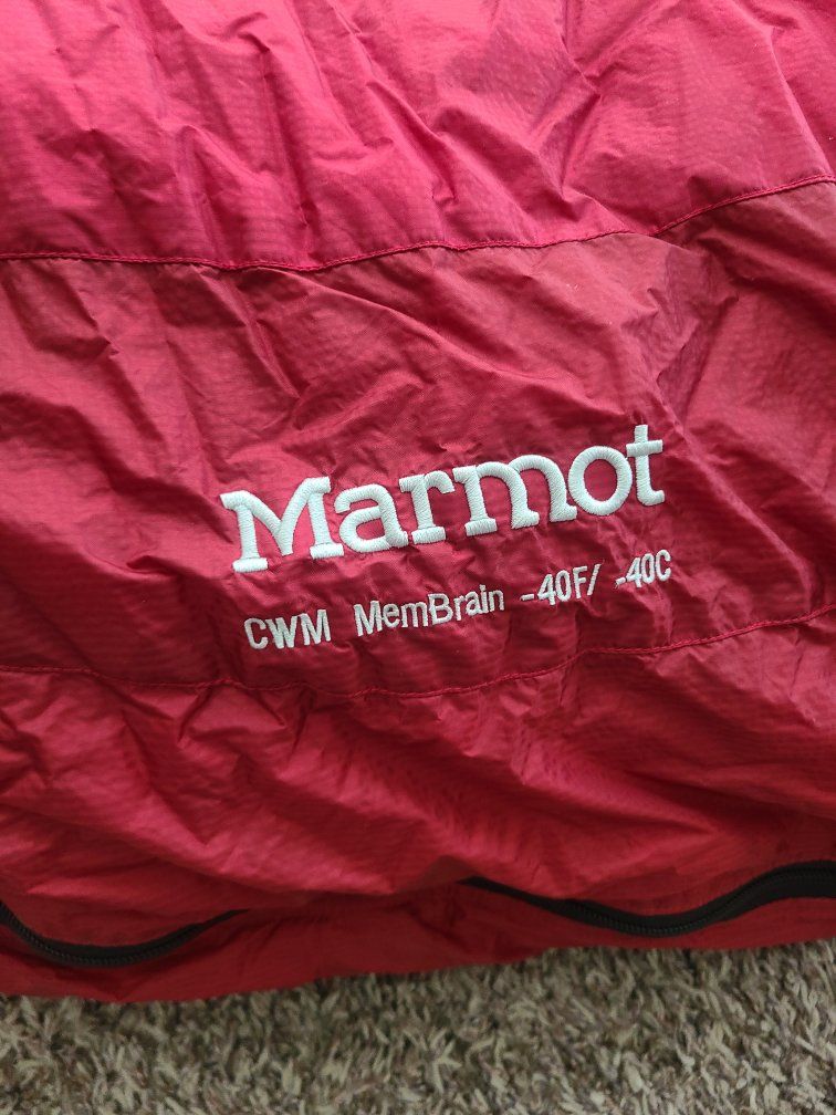 Marmot -40 degree CWM 850 Goose down Expedition Sleeping bag Reg