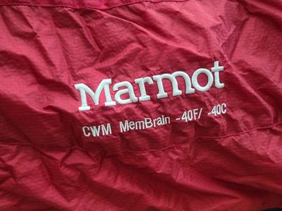 Marmot -40 degree CWM 850 Goose down Expedition Sleeping bag Reg