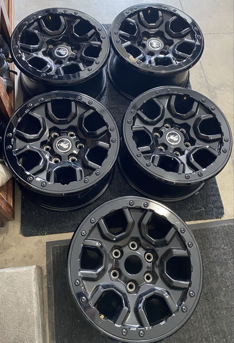 17” FORD BRONCO SASQUATCH OEM ALLOY WHEELS-BEAD LOCK RAIL