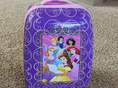 American Tourister Disney Princess Kids' Hardside Rolling Carry-On Luggage, Purple, Small