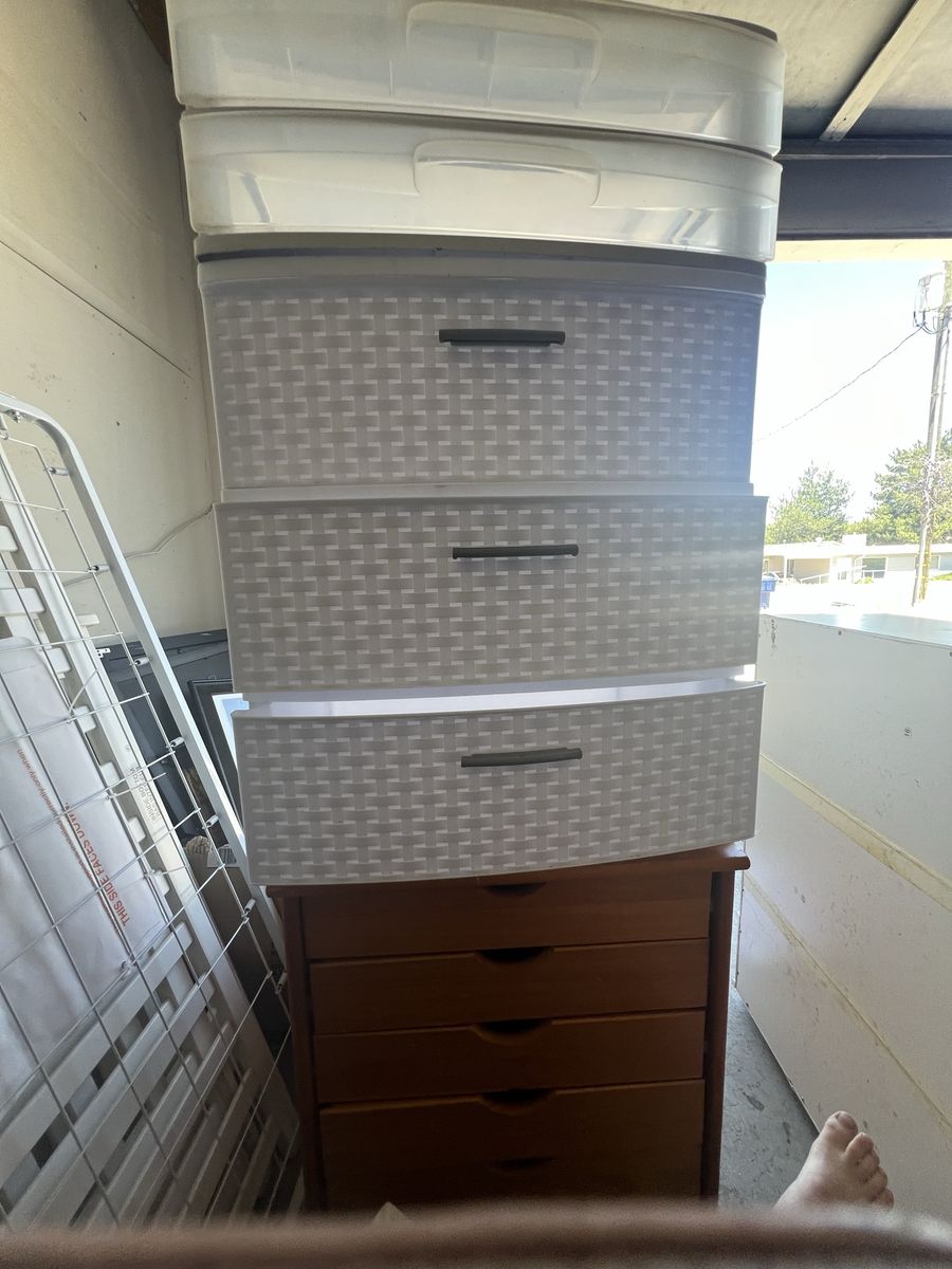 Plastic drawers