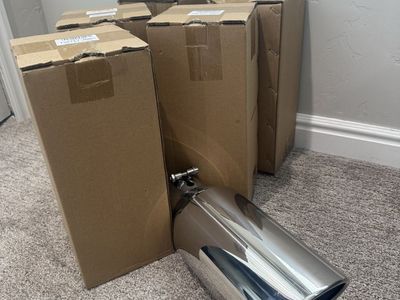 Chrome, exhaust tip