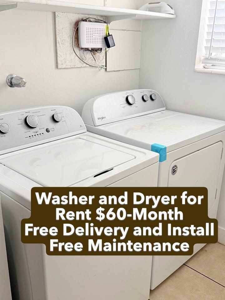 Spinnen Linen $60 a month Washer and Dryer Rental Service