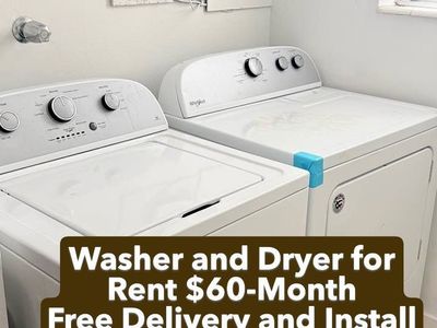 Spinnen Linen $60 a month Washer and Dryer Rental Service