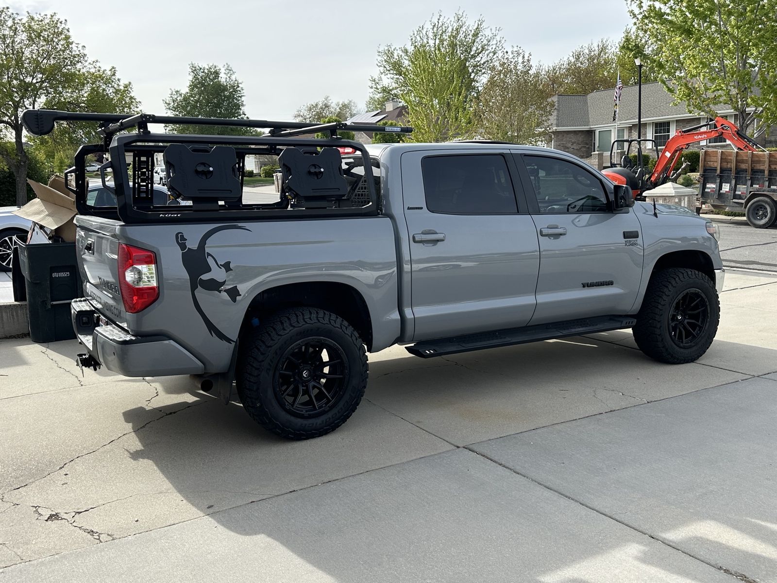 Kuat Ibex Truck Bed Rack - Overland Rack System for Tundra 2nd gen 5’7 bed length