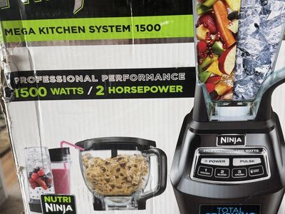 Ninja Mega Kitchen System 1500W Blender/Food Processor with Nutri Ninja Cups - Black