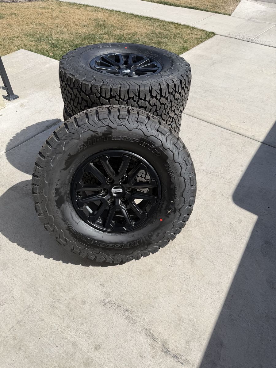 Ford F150 Raptor Rims and Tires 315/70R17 Bfg Ko2