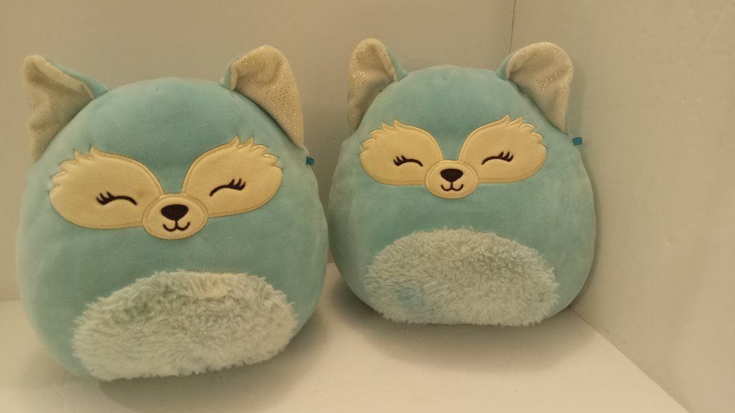 Official 8" Dabney the Teal Fox Squishmallow Plush (Pair Available)