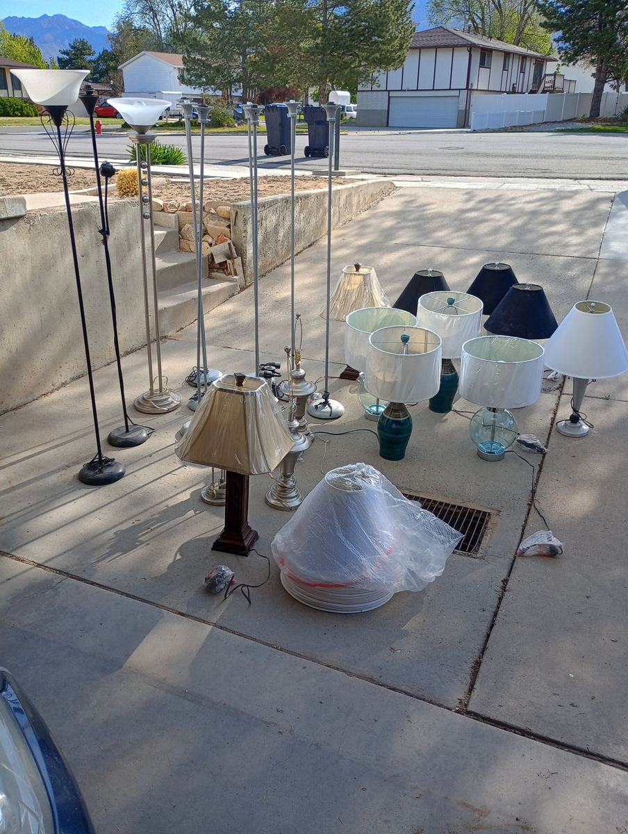 Assorted Ashley Furniture Table and Floor Lamps (New, with Tags)