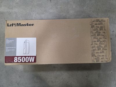 New Liftmaster 8500W Wall Mount Garage Door Opener and Accessories.