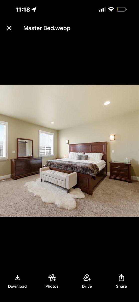 KING Bedroom Set – Costco Solid Wood Set – Must Go ASAP!