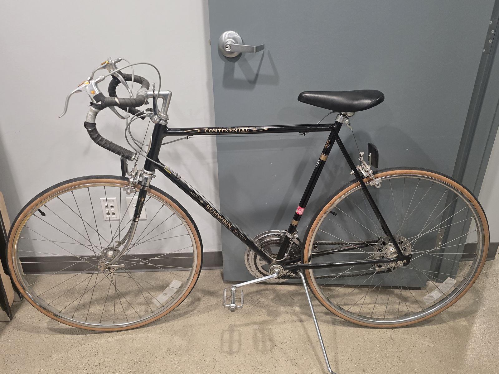 Two vintage Schwinn road bikes.