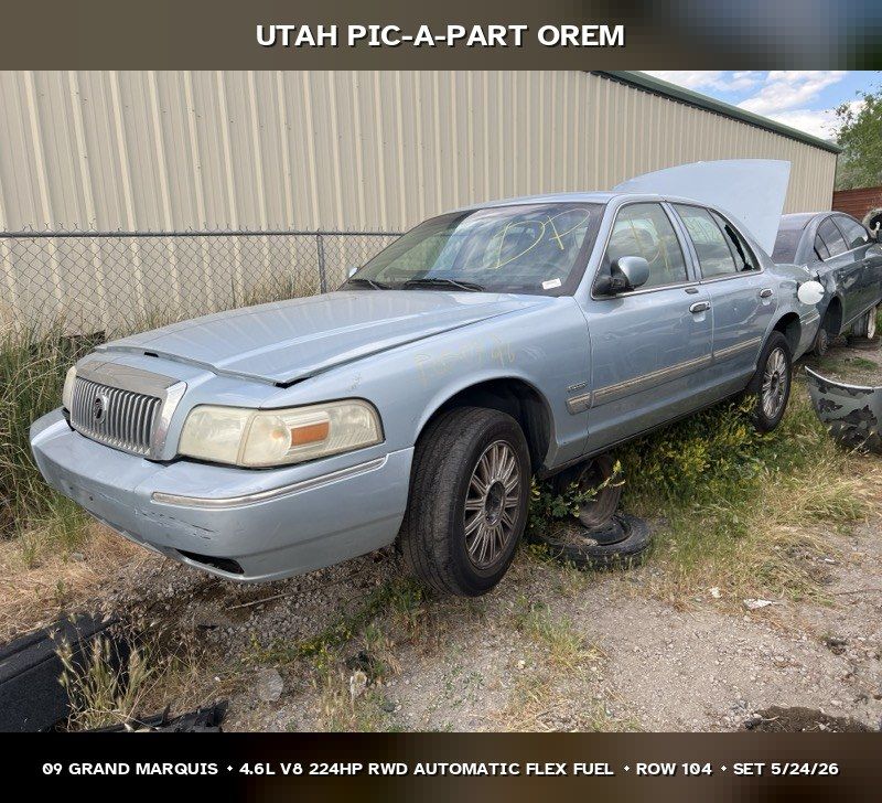 2009 Mercury Grand Marquis Parts - UTPAP Orem