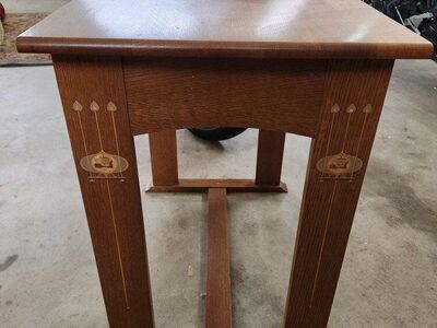 #32 Stickley Commemorative Harvey Ellis Inlaid Oak