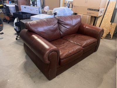 Leather Loveseat Couch