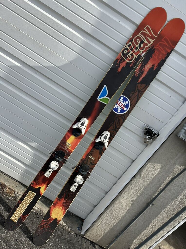 Elan Boomerang Rocker 190 Skis W/ Atomic Bindings