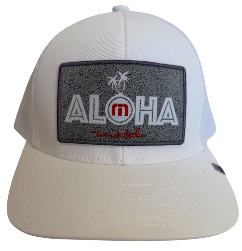 Travis Mathew Aloha Patch White Golf Snapback