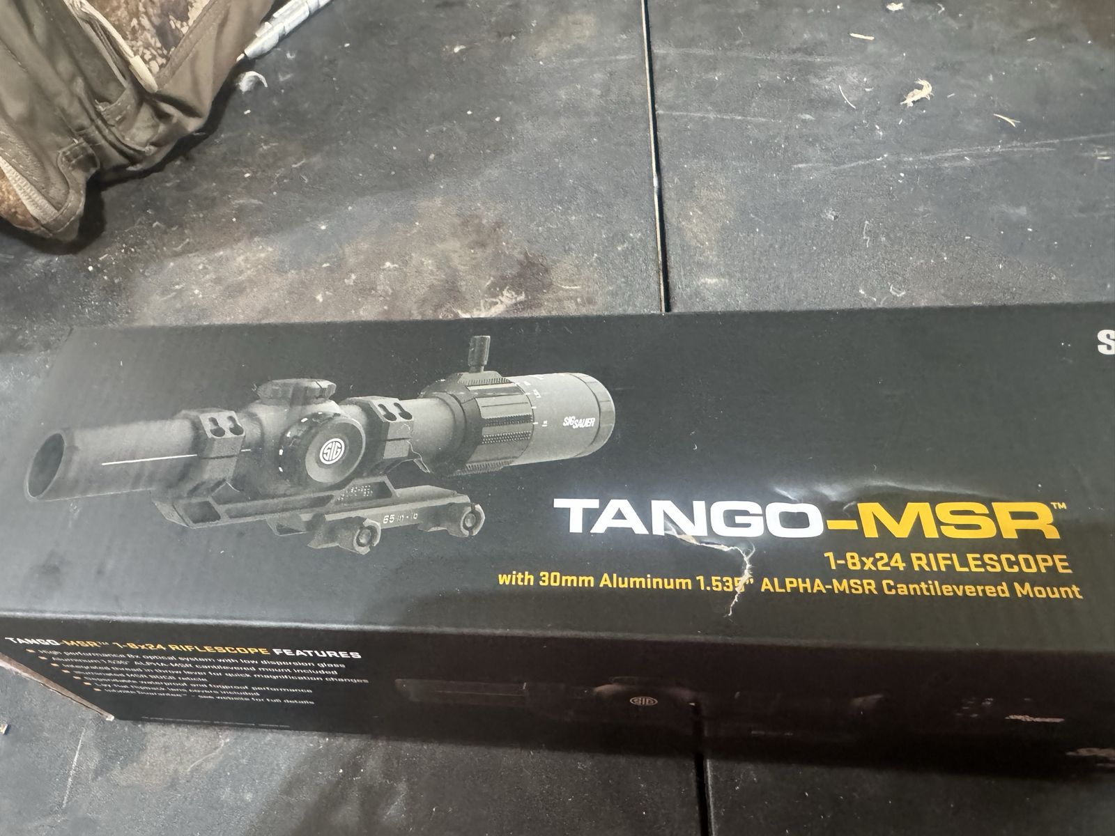 Sig Sauer TANGO-MSR 1-8x24 Riflescope with 30mm ALPHA-MSR Cantilever Mount