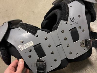 Boys Football Shoulder Pads and Helmet